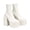 White Platform Ankle Boots, variant on Women's Ankle Boots Chunky Heel Block Heel Booties Pull On Stretch Black Shoes Fall Winter Booties Black 41