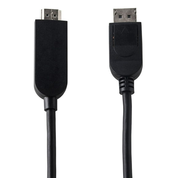 onn. 6 FT./1.8 m Full HD Video, High-Resolution DisplayPort to HDMI Cable, 4K Compatible