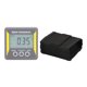 thumbnail image 2 of Buscador de ángulo digital Transportador de inclinómetro, buscador de ángulo magnético Indicador de bisel Indicador de ángulo de caja de nivel con base magnética de apagado automático para automóvil d, 2 of 8