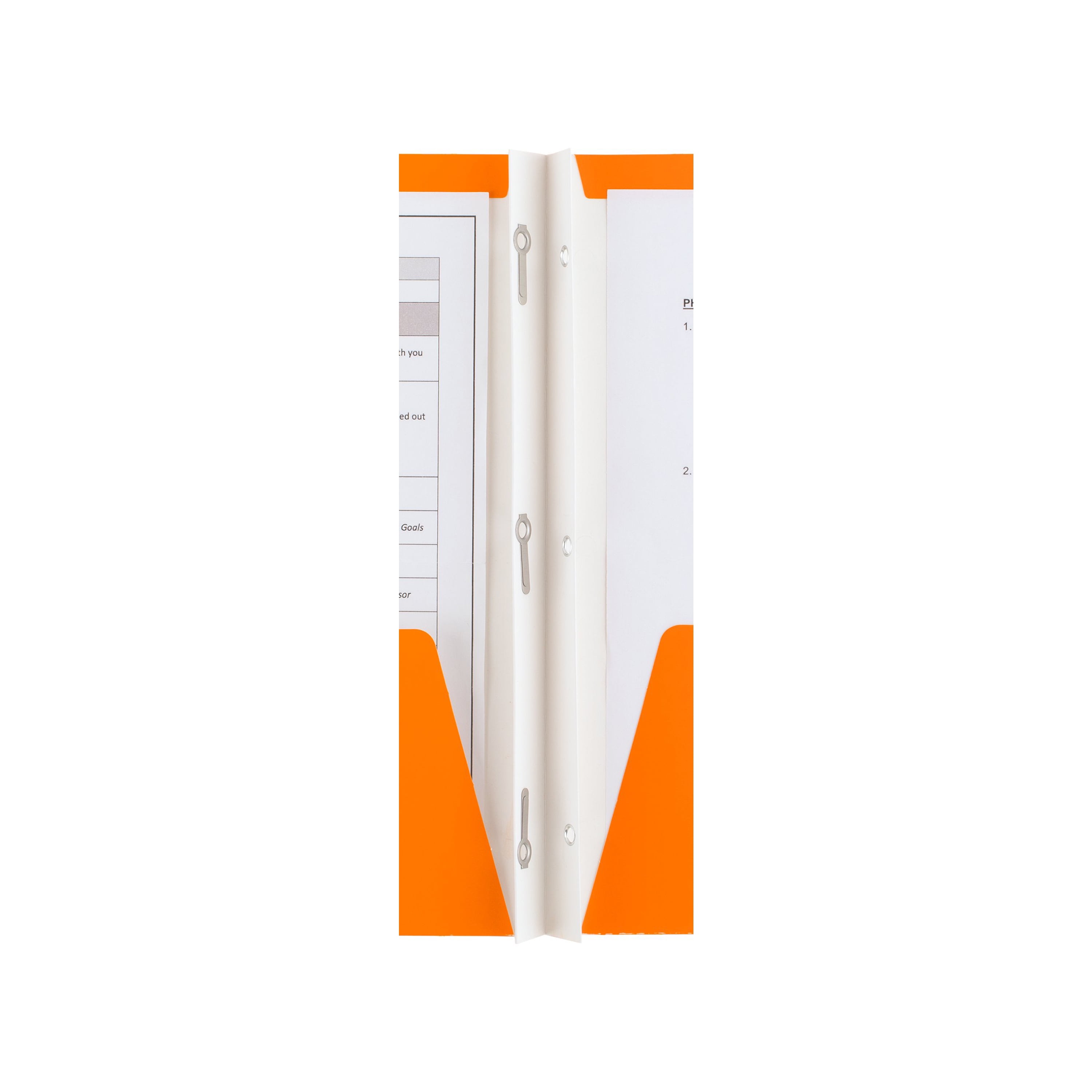 Five Star 2 Pocket and Prong Paper Folder, Orange (34442)