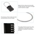 thumbnail image 3 of Qiilu Luggage Password Lock,Steel Wirerope Password Lock Customs Luggage Padlock ,Customs Password Lock, 3 of 9