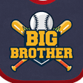 thumbnail image 4 of Inktastic Big Brother Baseball Boys Baby Bib, 4 of 4