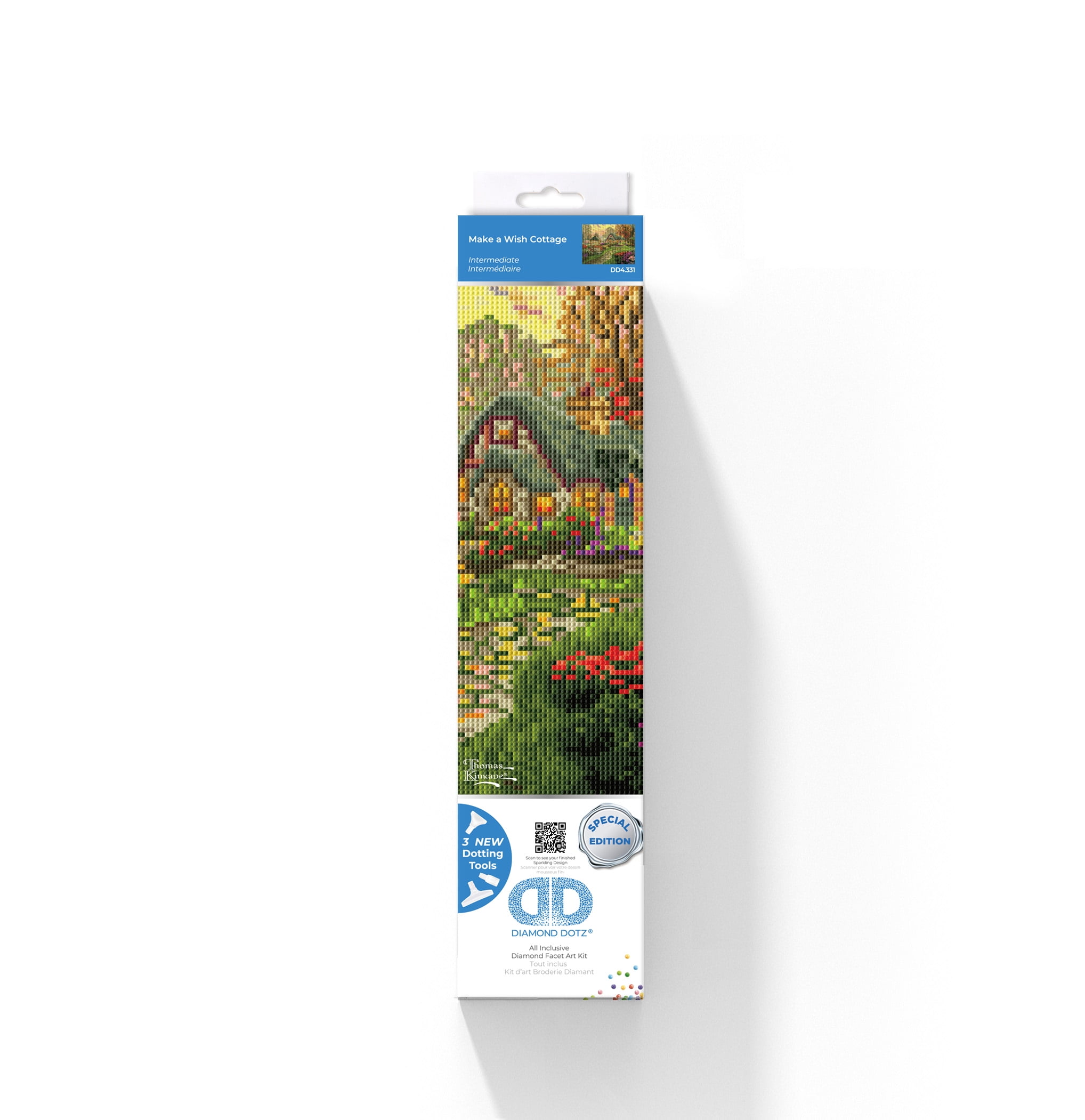 DIAMOND DOTZ® Make a Wish Cottage (Thomas Kinkade) Special Edition Diamond Painting Kit