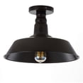 thumbnail image 5 of JONATHAN Y Camila 14" 1-Light Classic Industrial Indoor/Outdoor Iron LED Semi-Flush Mount, Oil Rubbed Bronze, JYL9516A, 5 of 7