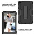 thumbnail image 6 of Case Fit Samsung Galaxy Tab A with S Pen 8.0 2019 Hybrid Shockproof Rugged Drop Protection Cover Built with Kickstand for Galaxy Tab A with S Pen 8.0 SM-P200 SM-P205 Tablet(Black+Black), 6 of 7