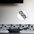 thumbnail image 3 of 2 Rolls, Wallpaper Border - 4*94.5" Long, PVC Mosaic Wall Border, Self Adhesive Wallpaper Borders for Bathroom Kitchen Entryway Modern Paper Walls Decor, 3 of 7