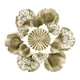 thumbnail image 3 of Decoración de arte de pared de metal 3D, escultura de pared ahueca hacia fuera estatuilla artesanía flor de hierro moderno para sala de estar porche Flor de disco perfecl Arte de pared colgante, 3 of 8
