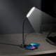 thumbnail image 1 of Lámpara de escritorio LED con control táctil, carga inalámbrica y 3 modos de color, lámpara de oficina que cuida la vista, lámpara de mesa con cuello de cisne, adaptador de corriente., 1 of 9