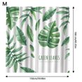 thumbnail image 4 of Naiovety Cortinas de ventana de moda de hoja verde, cortinas de tela lavables para plantas, decoración de ducha de poliéster para sala de estar, 2 uds. Sombras de ventana METRO Naiovety HA011124-02, 4 of 6