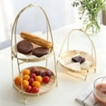thumbnail image 6 of 5X Bamboo Weaving Straw Baskets Tier Rack Wicker Fruit Food Storage Kitchen Decorate Round Plate Stand Single Layer, 6 of 10
