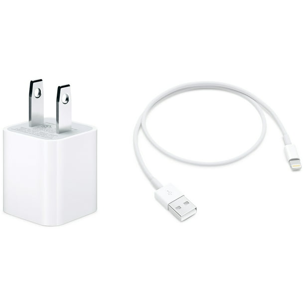 Power Adapter + Apple Lightning to USB Cable - Walmart.com