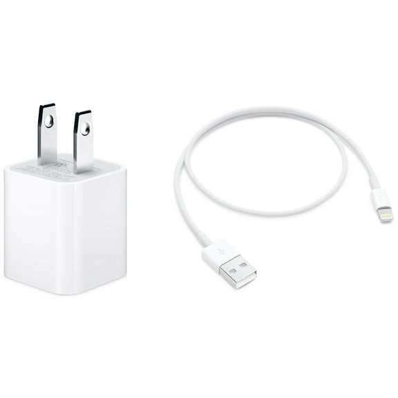 Restored Apple 5W USB Power Adapter Apple Lightning to USB Cable (Refurbished)