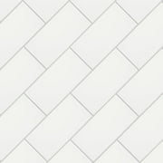 FRC8PRNM Memoire Ceramic Floor and Wall Tile, 3.875" x 7.75", White