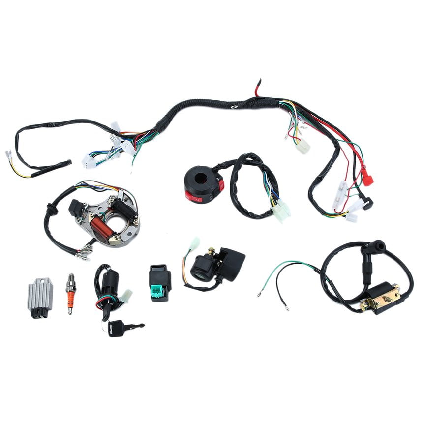 CDI Wire Harness Assembly Wiring Kit For 50cc 70cc 90cc 110cc ATV