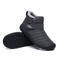 thumbnail image 2 of AUXDIQ Winter Boots Mens Womens Ankle Walking Boots Warm Fur Lined Booties Outdoor Snow Boots, 2 of 5
