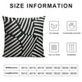 thumbnail image 5 of ONETECH  Microfiber Decorative Zippered Throw Pillow Cover Soft Cozy Black and White Geometric Pattern Square Cushion Case for Sofa Couch Bedroom Car, Line, 5 of 5