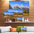 thumbnail image 3 of Grand Tetons Panorama - Impression sur Toile Paysage, 3 of 4