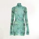 thumbnail image 1 of Vestido transparente de malla para mujer, vestido corto ajustado elegante, ajustado, ajustado, vestido de fiesta para discoteca, 1 of 6