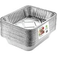 thumbnail image 1 of Aluminum Foil Pans(30 Pack) - 9x13 Inches Foil Trays with High Heat Conductivity - Disposable Cookware For Baking, Grilling, Cooking, Storing and Prepping - Recyclable Material, 1 of 6