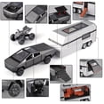 thumbnail image 4 of 1/32 Scale Silver Tesla Cybertruck Diecast Model Toy - Alloy Pickup Truck with Sound & Light Effects, 4 of 5