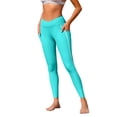 thumbnail image 1 of Charmo Womens Color Blocked Swimming Pants High Waisted Swmsuit Trunks with Pockets, 1 of 6