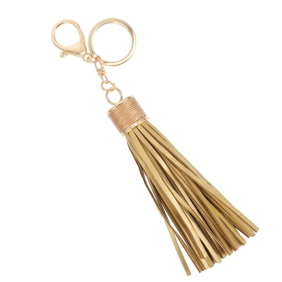 Pu Tassel Key Chain Keychain Tassels Decor Fringe Trim Macrame Rainbow Keychains