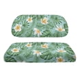 thumbnail image 6 of Garronmavis White Hibiscus Rose Golf Cart Seat Protectors Set of 2 Elastic Polyester Easy to Install Golf Cart Accessories Backing for Year Round Use on Most of Models, 6 of 6