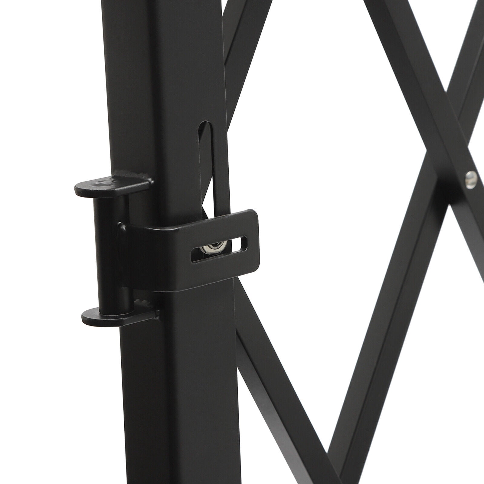 TFCFL Single Folding Security Gate Wall Mount ‎Expandable Folding Door Gate Iron Black 4.27' H x 36.6"/ 5.45'/ 5.91' W