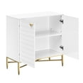 thumbnail image 2 of Clihome 2 Door Accent Cabinet, White Storage Cabinet Buffet Sideboard, 2 of 7