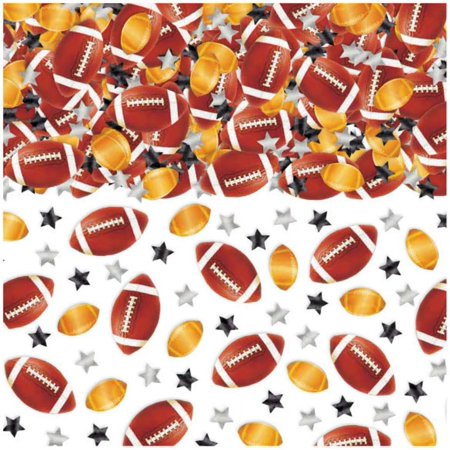 2pcs Dazzling Football & Confetti - 2.5 oz. (1 Pack) - Perfect for Game Day Events & Birthdays