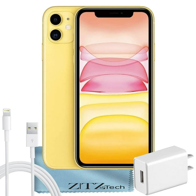 Apple iPhone 11 , 64 Go, Jaune - Déverrouillé - Remis à Neuf Certifié
