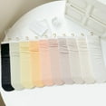 thumbnail image 5 of Chaussettes Fines en Bambou pour Femmes - Chaussettes Rondes Colorées Décontractées, 5 of 5