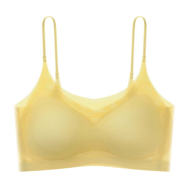 Strapless Push up Bras for Women 3/4Thin Seamless Ice Silk Sling Beauty  Vest Thin Shoulder Strap Tube Top Support Bra for Women Full Coverage and  Lift