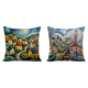 thumbnail image 1 of Kit Funda Almohada Punto Cruz Casa Colorida Hecha A Mano DIY (A), 1 of 5