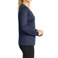 thumbnail image 3 of Mafoose Women's Long Sleeve Competitor V-Neck Tee True Navy X-Large, 3 of 5
