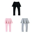 thumbnail image 3 of BULLPIANO Big Girls Leggings Pants with Tutu Skirts Kids Culottes Footless Tights 3-11Y, 3 of 3