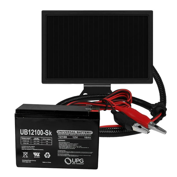 12V 10AH Battery for eZIP 400,eZIP500 + 12V Solar Panel Charger