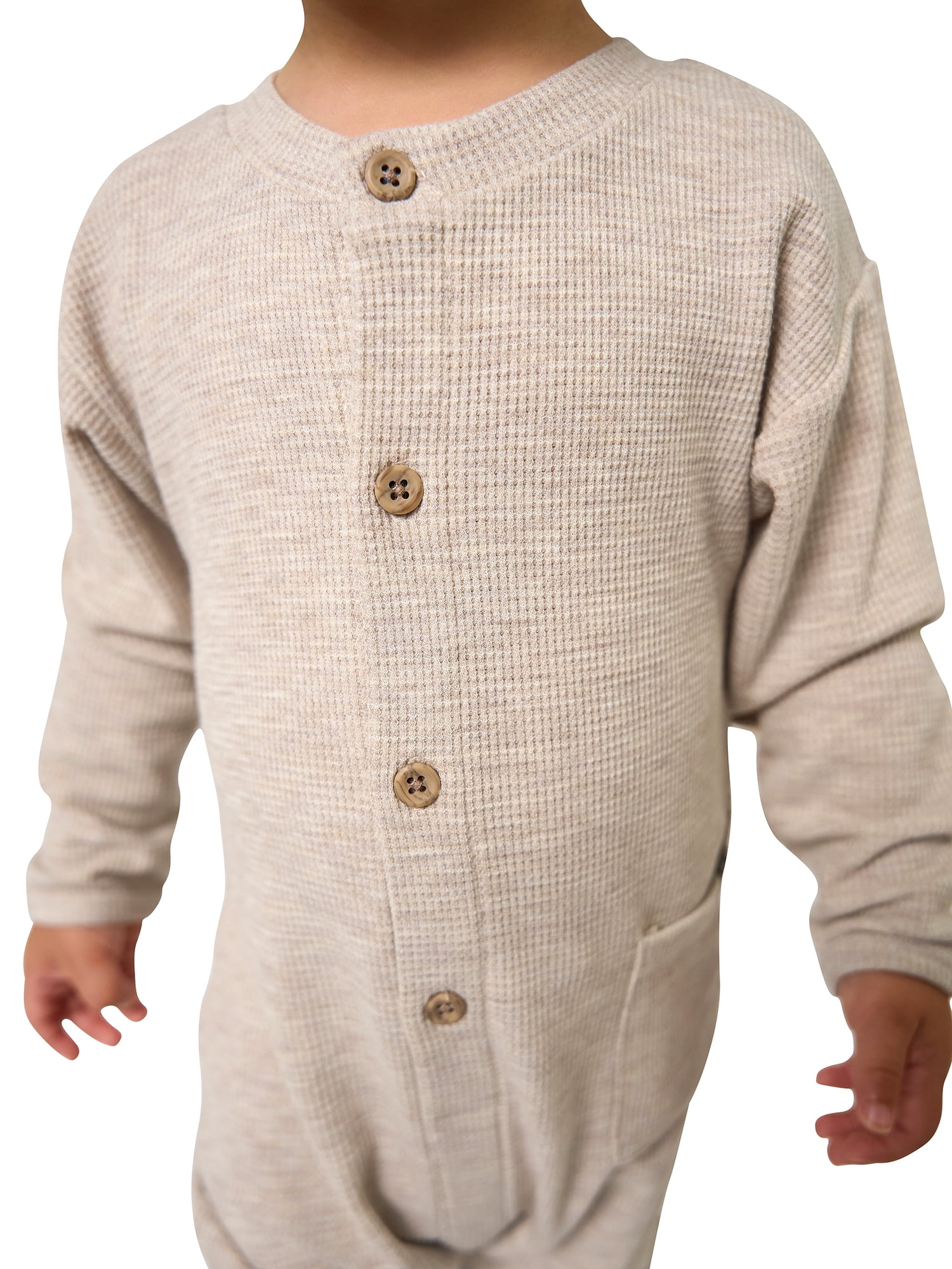 Modern Moments by Gerber Baby Boy Long Sleeve and Leg Hacci Romper, Sizes 0/3 Months - 24 Months