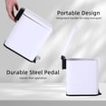 thumbnail image 5 of CL.HPAHKL Small Bathroom Trash Can with Soft Close Lid, 1.3 Gallon Stainless Steel Garbage Can with Removable Inner Bucket, Foot Pedal, Mini Trash Bin for Toilet, Home Office (White), 5 of 7