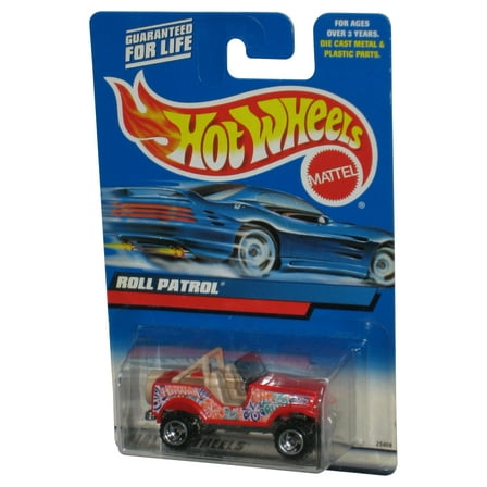 Hot Wheels (2000) Red Roll Patrol Toy Vehicle #199