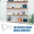 thumbnail image 4 of DiMaddie 4pcs Heavy Duty Shelf Brackets Shelf Decor Brackets Metal Brackets For Shelves Vintage Wall Bracket Support Brackets Triangle Bracket, 4 of 7