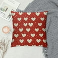 thumbnail image 2 of Nawypu Cute Valentine's Day Red Hearts Outdoor Pillow Covers Square Decorative Pillow Case for Sofa Couch Bed, 2 of 5