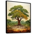 thumbnail image 2 of Designart "Majesty of Green Baobab African Tree III" Floral Framed Wall Art - Global Brown Tree African Bedroom Framed Canvas Wall Art, 2 of 6