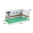 thumbnail image 3 of 1/24 Parking Lot Scene Display Case Scenery Desktop case Model Car Decor Diecast Car Garage green, 3 of 9