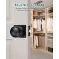thumbnail image 2 of Round Passage Door Knobs Interior Matte Door Knobs Indoor Keyless Non-Locking Handle Set for Hallway or Closet Doors Reversible for Right/Left Handed Door, 2 of 5