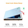 thumbnail image 5 of DTTO iPad 9th/8th/7th Generation 10.2 Inch Case 2021/2020/2019, Premium Leather Business Folio Stand Cover with Built-in Apple Pencil Holder - Auto Wake/Sleep and Multiple Viewing Angles, Ice Blue, 5 of 7