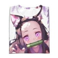 thumbnail image 3 of Demon Slayer Nezuko Boys Girls T-Shirt 3d Print Graphic Short Sleeve Tee Shirt Tops For Kids Teens, 3 of 7