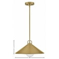 thumbnail image 2 of Open Box 84437LCB-Lark-Milo - 12W 1 LED Medium Pendant In Classic-7 Inches Tall and 16 Inches Wide-Lacquered Brass Finish, 2 of 2