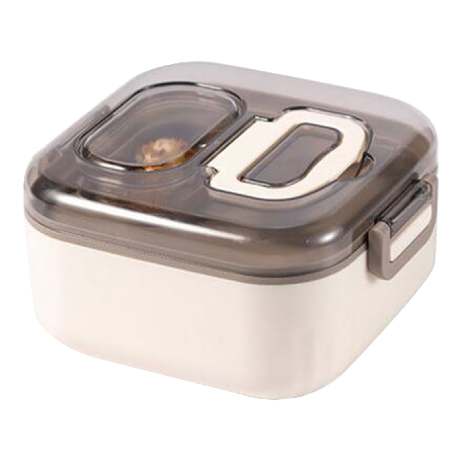 Hesroicy Lunch Box with Handle Dipping Box Double Layer Microwaveable Bento Box Prevent