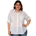 thumbnail image 1 of Camisa oversize talla extra, modelo 0707 (Blanco) blanco 36 Roman Fashion Camisa extra 0707, 1 of 6